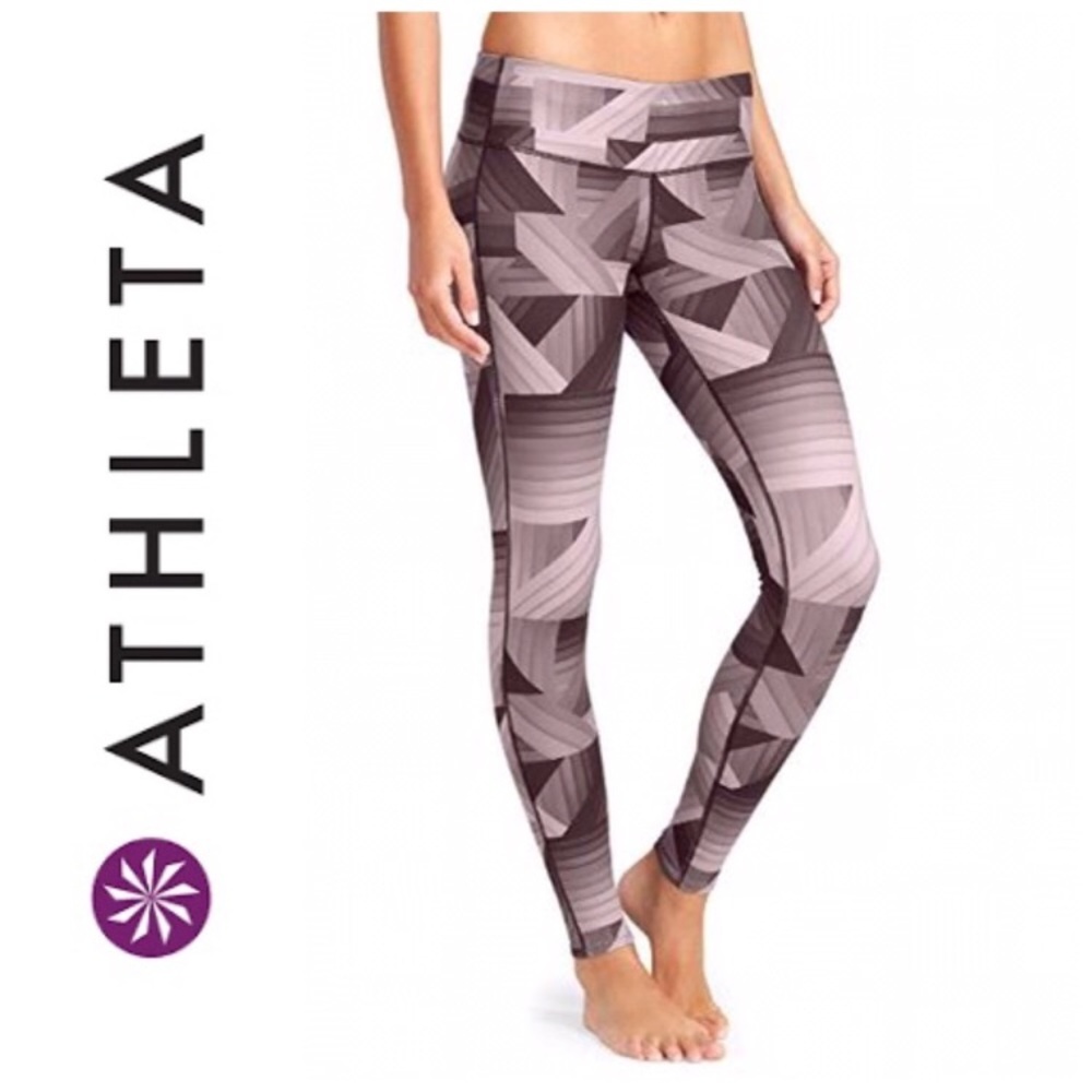 ATHLETA - Geometric Full length Leggings, Small